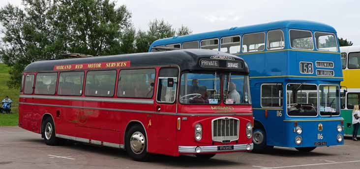 Midland Red Coaches Bristol RELH6G ECW 4645 & Walsall Fleetline NCME 116